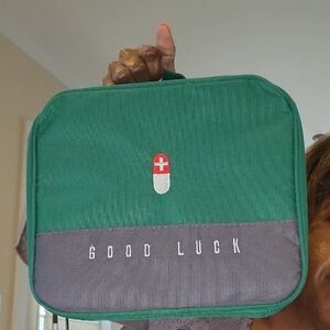 NWOT Green and Gray First Aid Bag